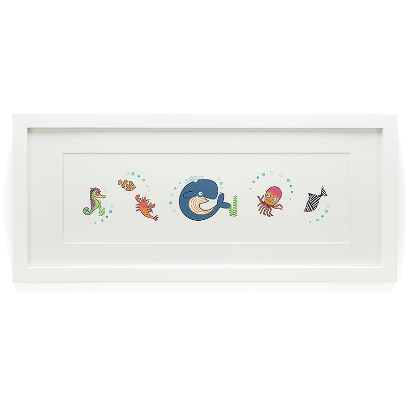 Sea Tails Framed Print