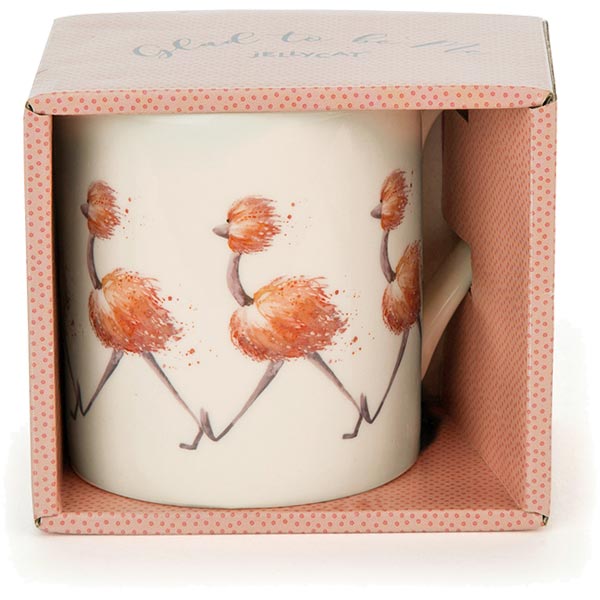 Glad to be Me Ostrich Pink Mug