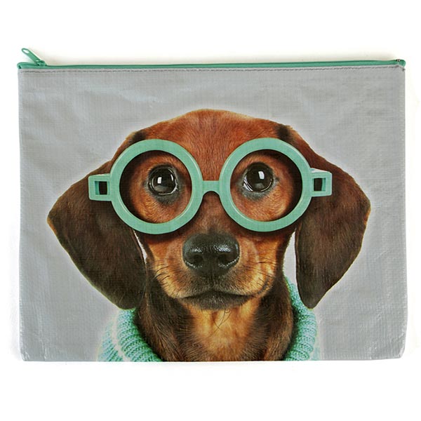 Glasses Dog A4 Pouch