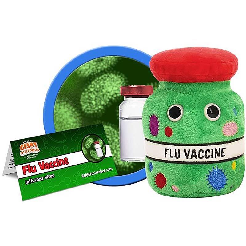 Giant Microbes Flu Vaccine (Influenza Virus) | plushpaws.co.uk