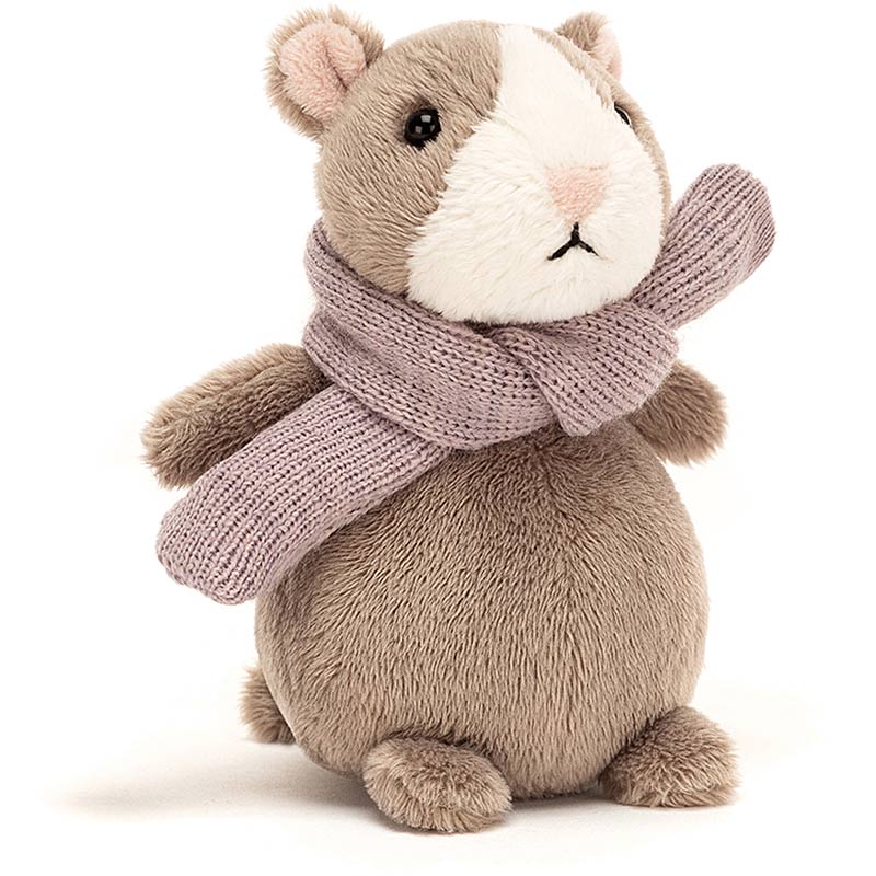 Happy Nutmeg Hamster with Scarf