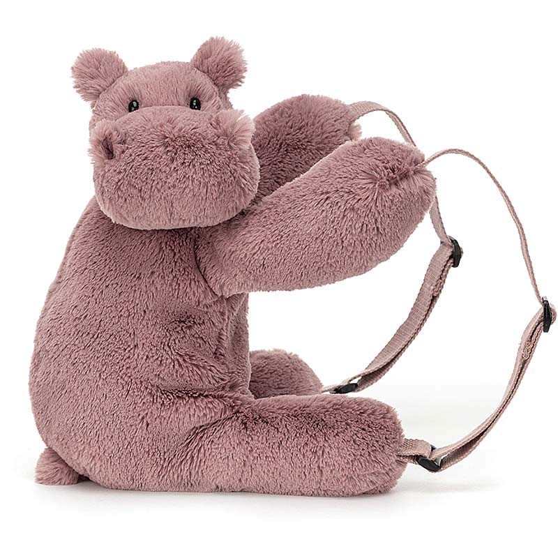 Jellycat Huggady Hippo Backpack Plushpaws.co.uk