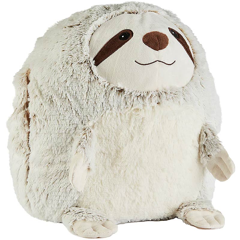 Warmies Microwavable Supersized Handwarmer Marshmallow Sloth Muff plushpaws