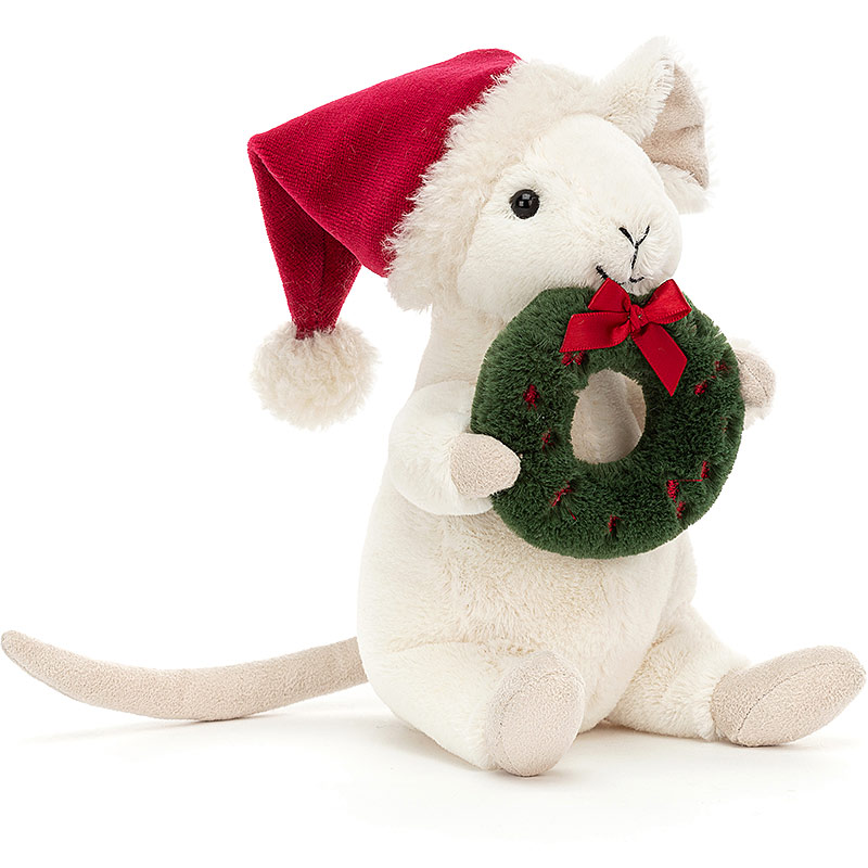 Jellycat Merry Mouse Wreath Plushpaws.co.uk