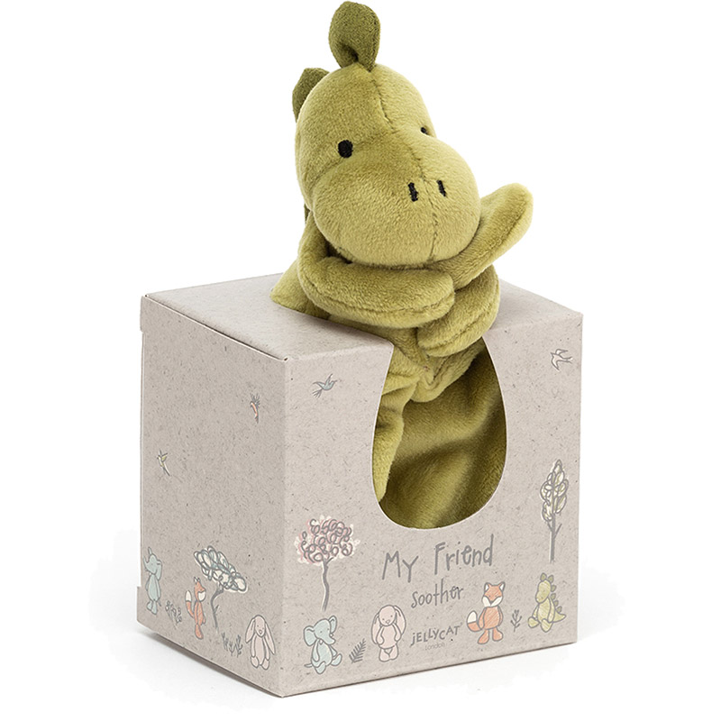 Little Jellycat My Friend Dino Soother Plushpaws.co.uk
