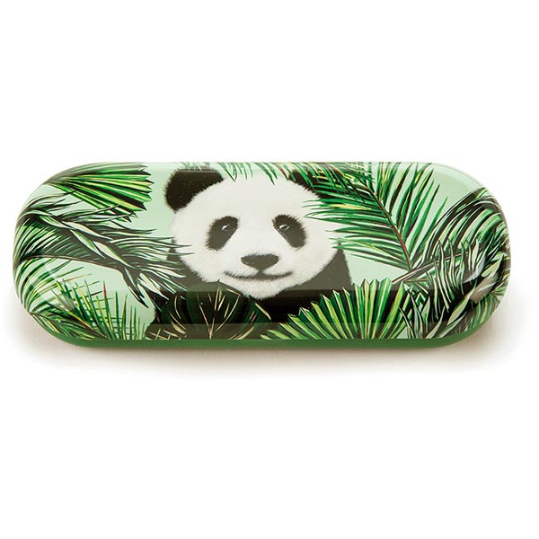 Panda in Palms Glasses Case