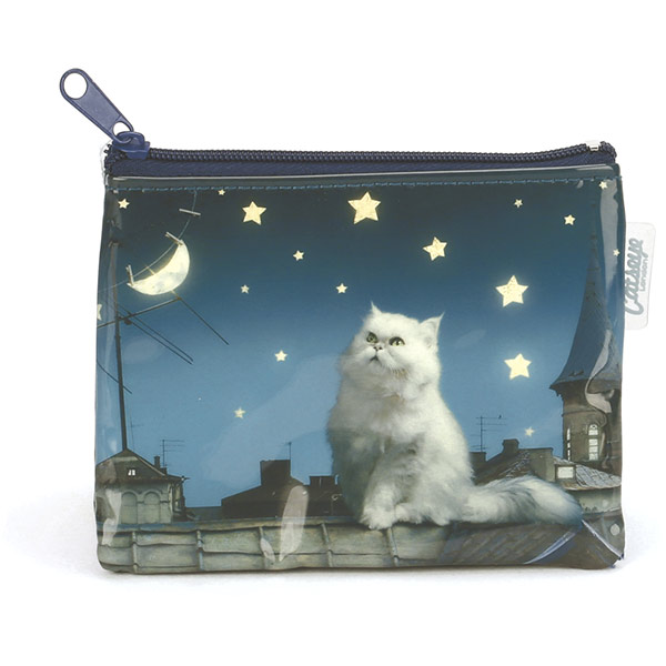 Rooftop Cat Coin Purse