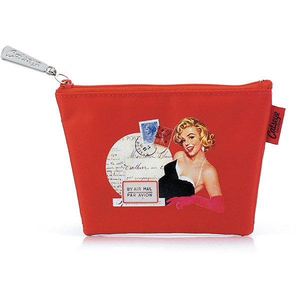 Red Glamour Girl Zip Purse