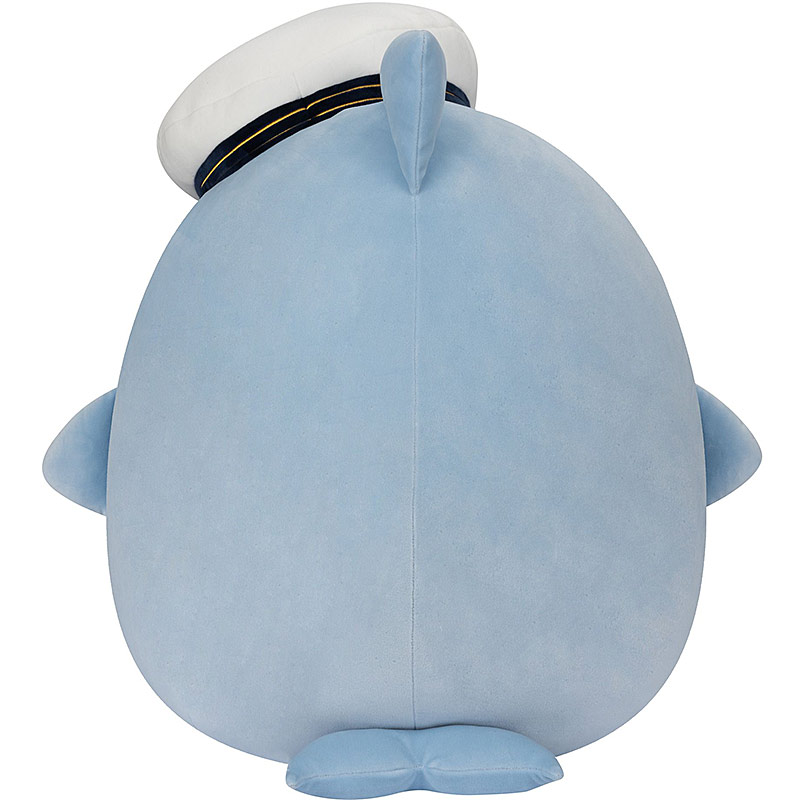 Squishmallows 20 Cm Samir Balena Blu Con Cappello Da Marinaio – Peluche Ufficiale Ultrasoft Kelly Toys Per Bambini