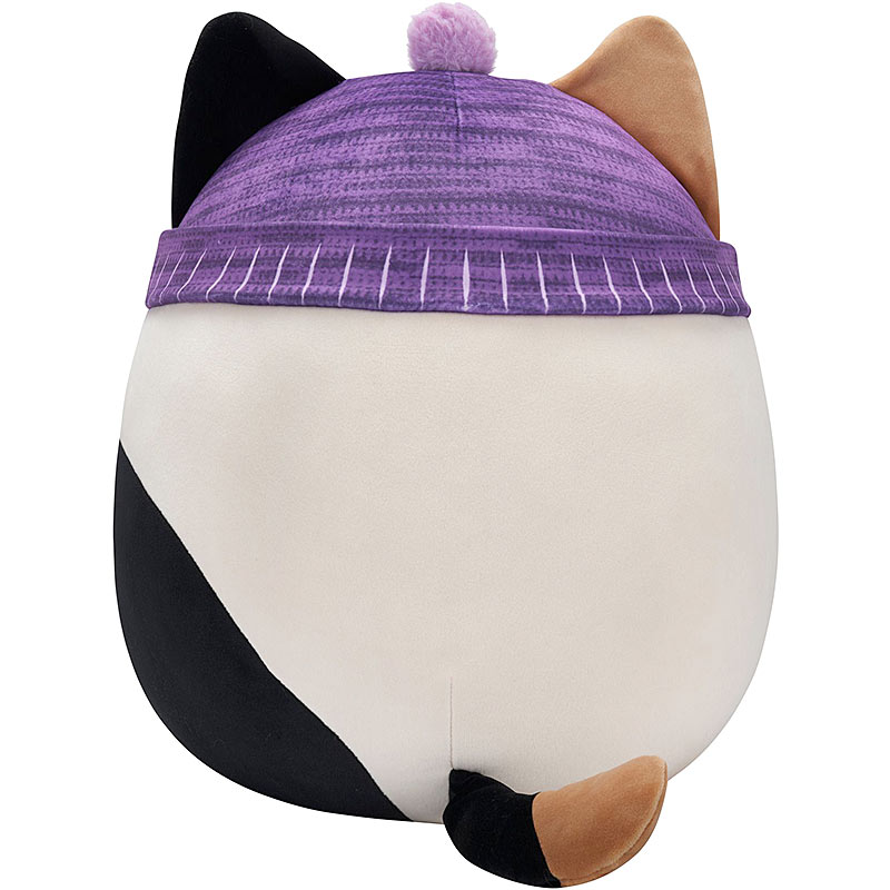 Squishmallows Original Cam Calico Cat Mit Violetter Mütze, 35,6 Cm