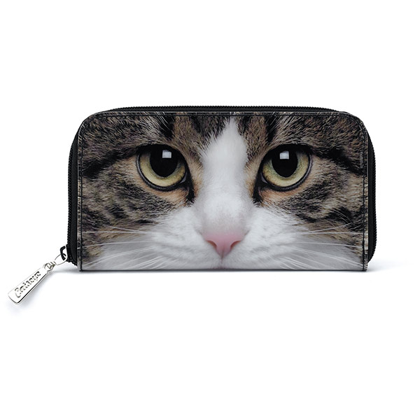Tabby Cat Zip Wallet