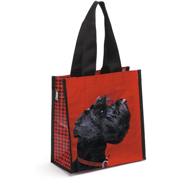 Terrier on Red Carry Bag