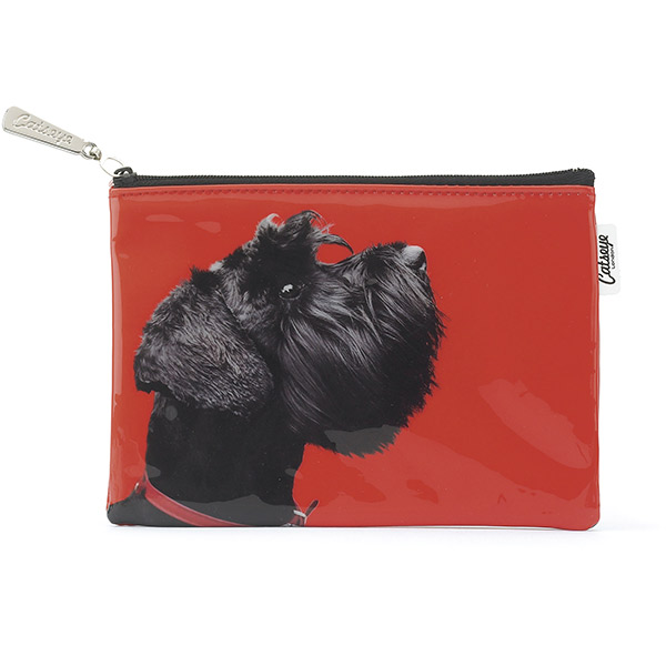 Terrier on Red Flat Bag