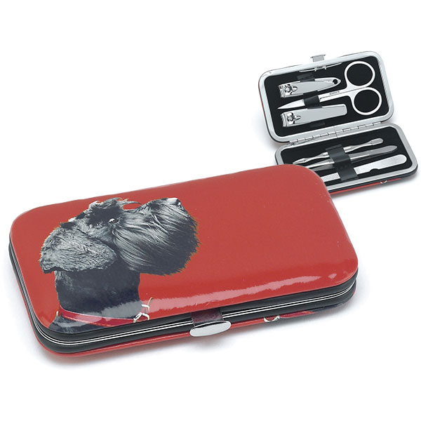 Terrier on Red Nail Care Set